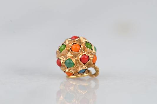 Vibrant Vintage Sputnik Charm