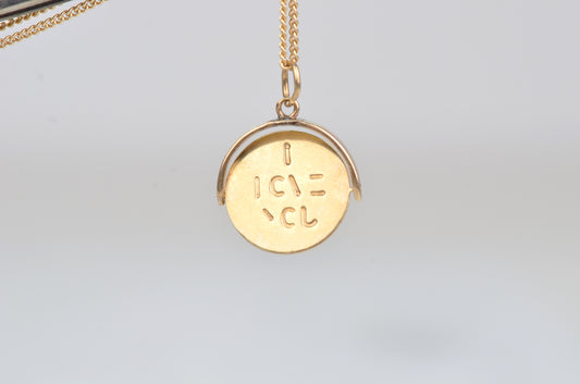 Midcentury Gold "I Love You" Spinner