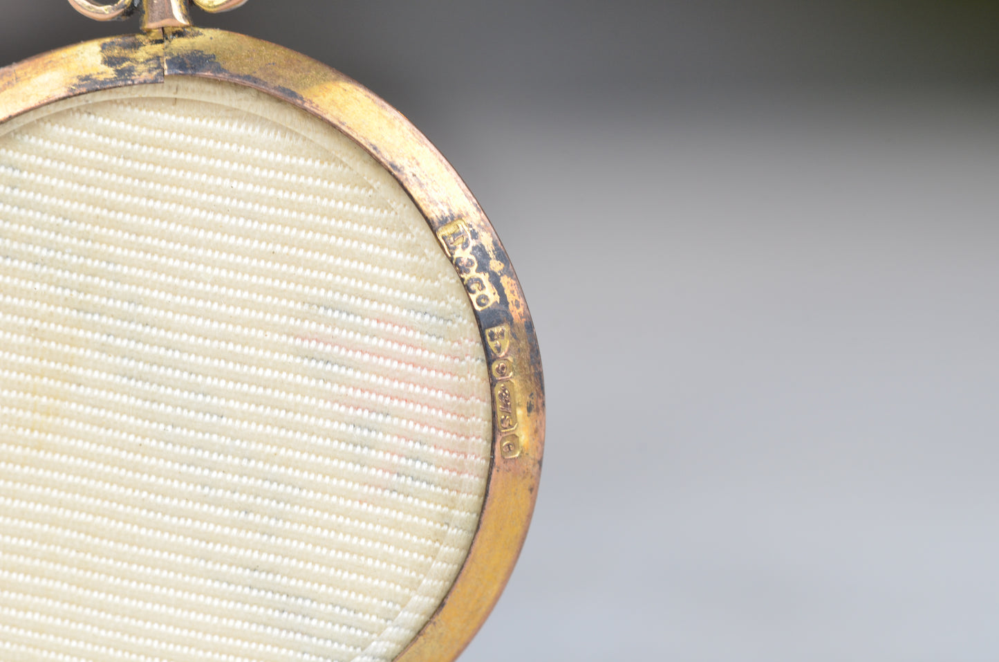 Minimal Antique Glass Locket