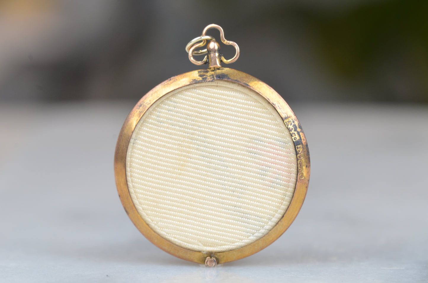 Minimal Antique Glass Locket