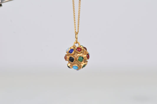 Colourful Vintage Sputnik Charm