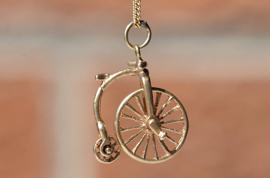 Playful Midcentury Penny Farthing Charm