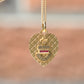 Gorgeous Heart Medaille D'Amour Pendant