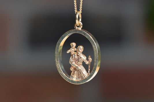 Figural Estate St. Christopher Pendant