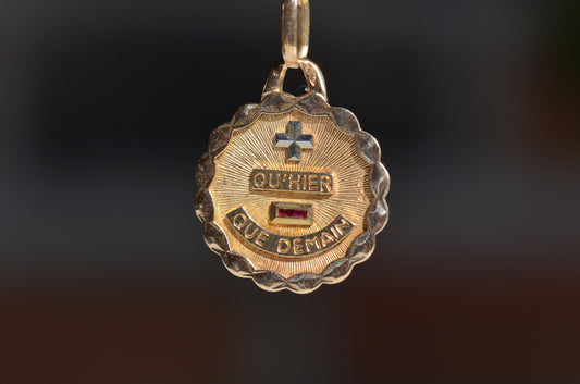 Romantic Vintage French Medaille d'Amour