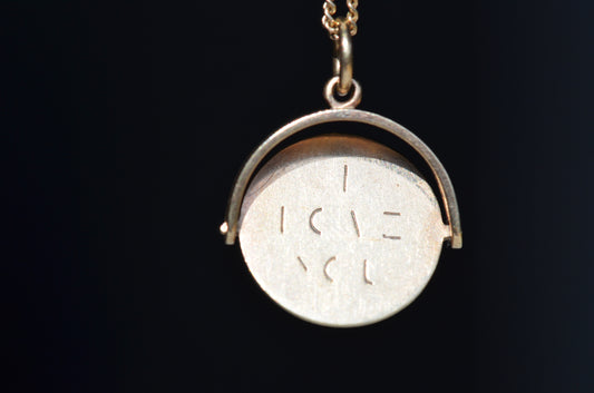 Classic Midcentury I Love You Spinner