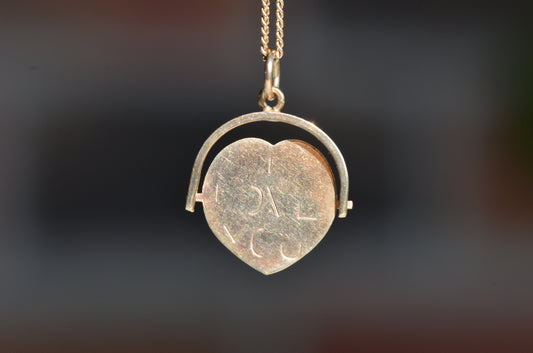 Romantic Vintage Heart I Love You Spinner