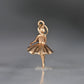 Poised Vintage Ballerina Charm