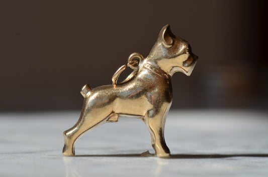 Bold Vintage Boxer Charm