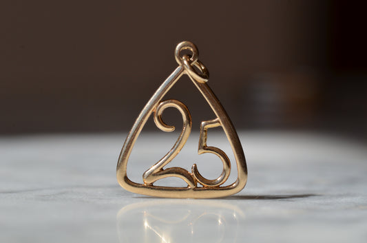 Vintage "25" Charm