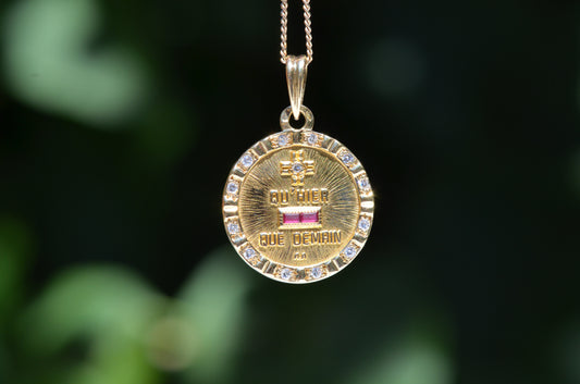 Stunning Diamond-Framed Médaille d'Amour