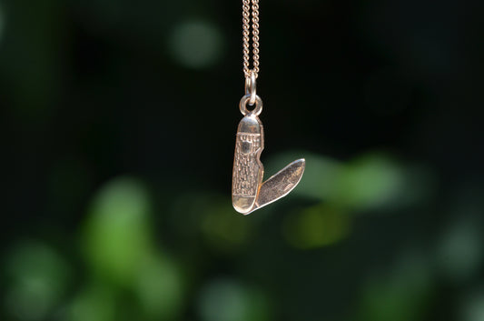 Textured Vintage Pocketknife Charm