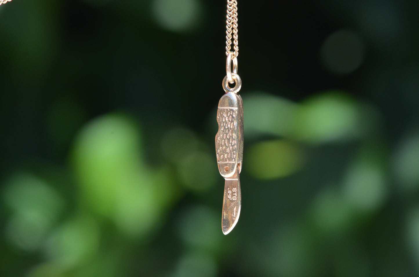 Textured Vintage Pocketknife Charm
