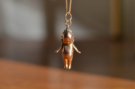 Vintage Gold Kewpie Charm