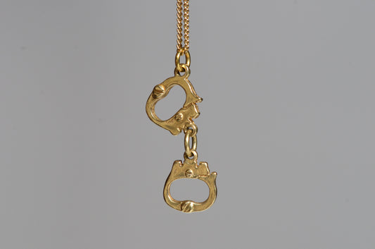 Vintage Golden Handcuffs Charm