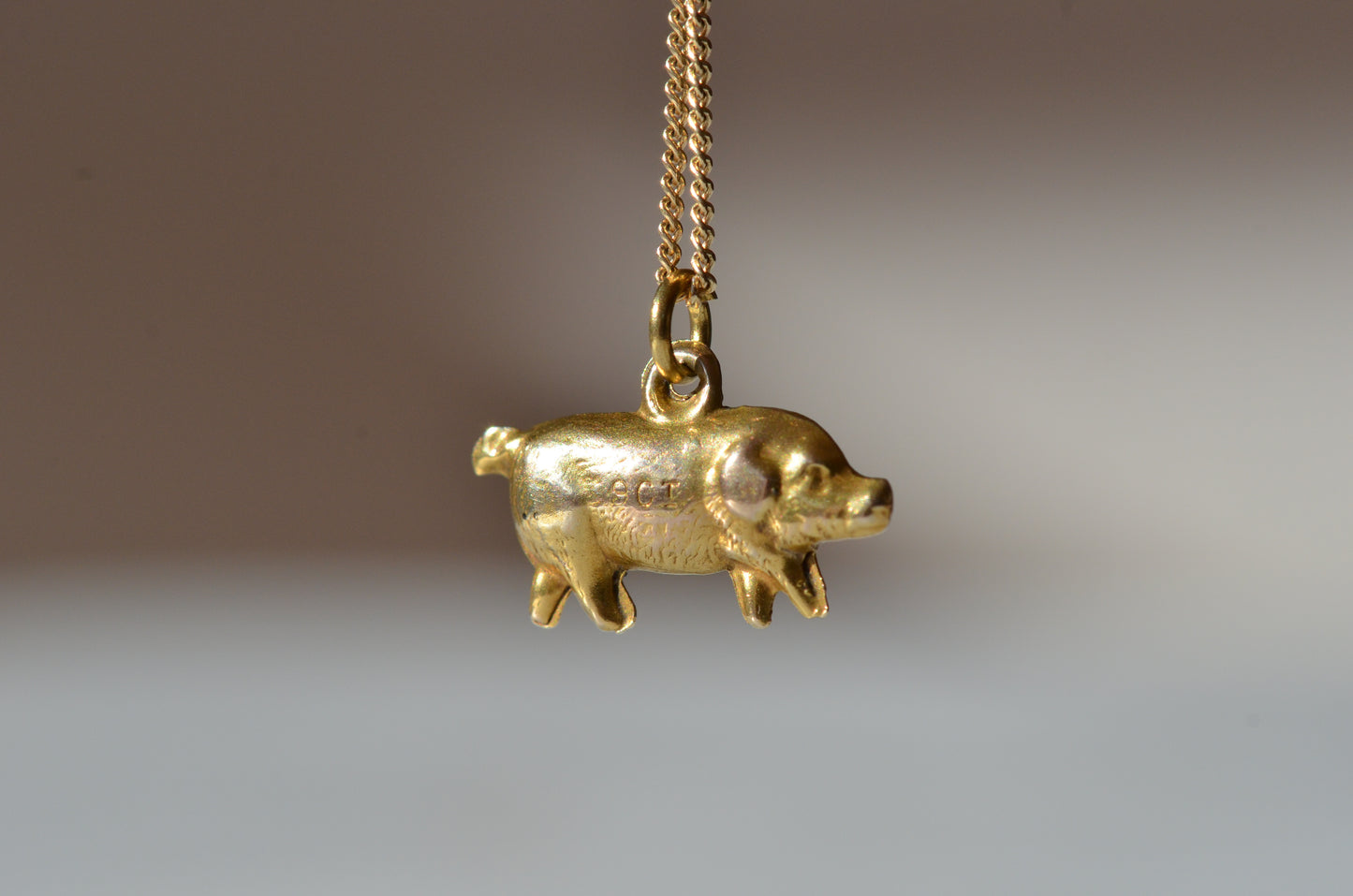Vintage Lucky Pig Charm