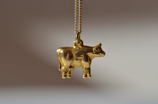 Sweet Vintage Cow Charm