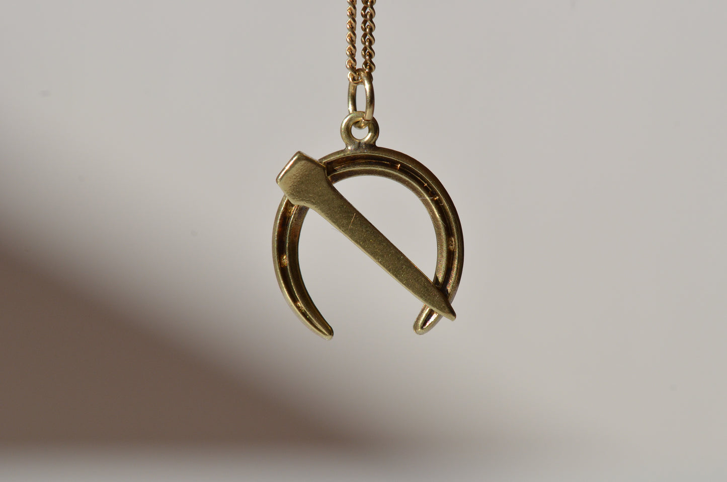 Classic Vintage Horseshoe and Nail Charm