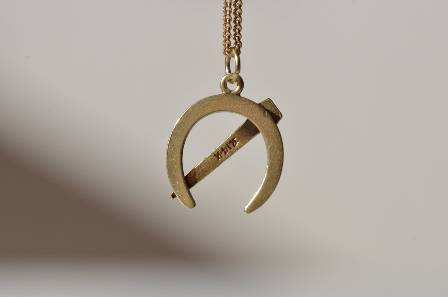 Classic Vintage Horseshoe and Nail Charm