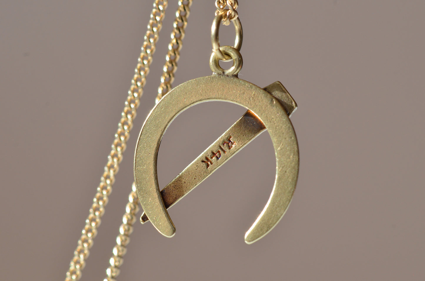 Classic Vintage Horseshoe and Nail Charm
