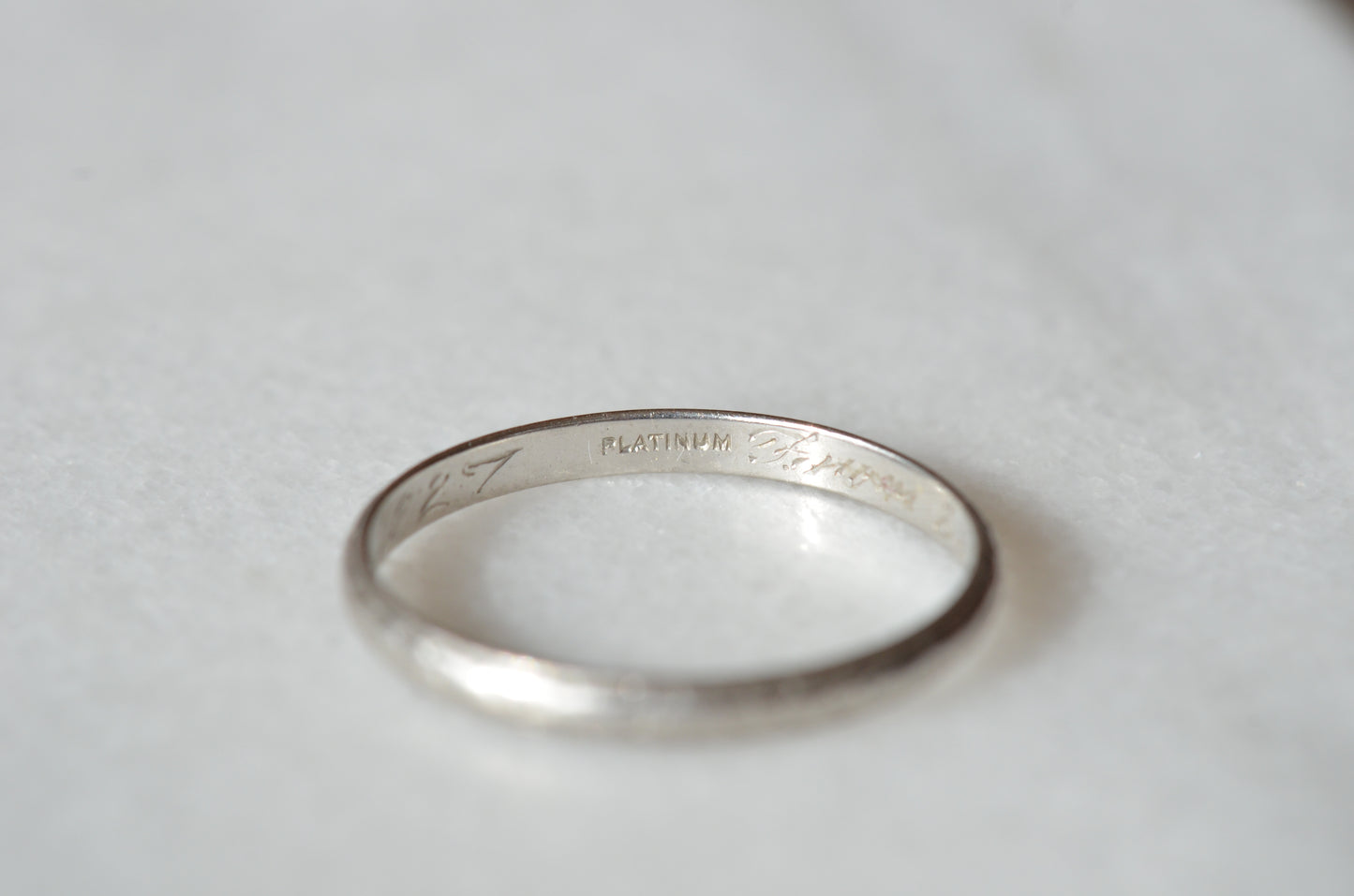 Personalized Platinum Orange Blossom Ring 1927