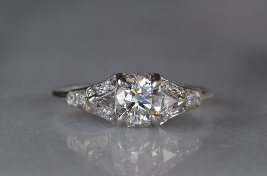Striking Diamond Engagement Ring Nov '38