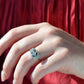 Outstanding Art Deco Diamond and Sapphire Ring