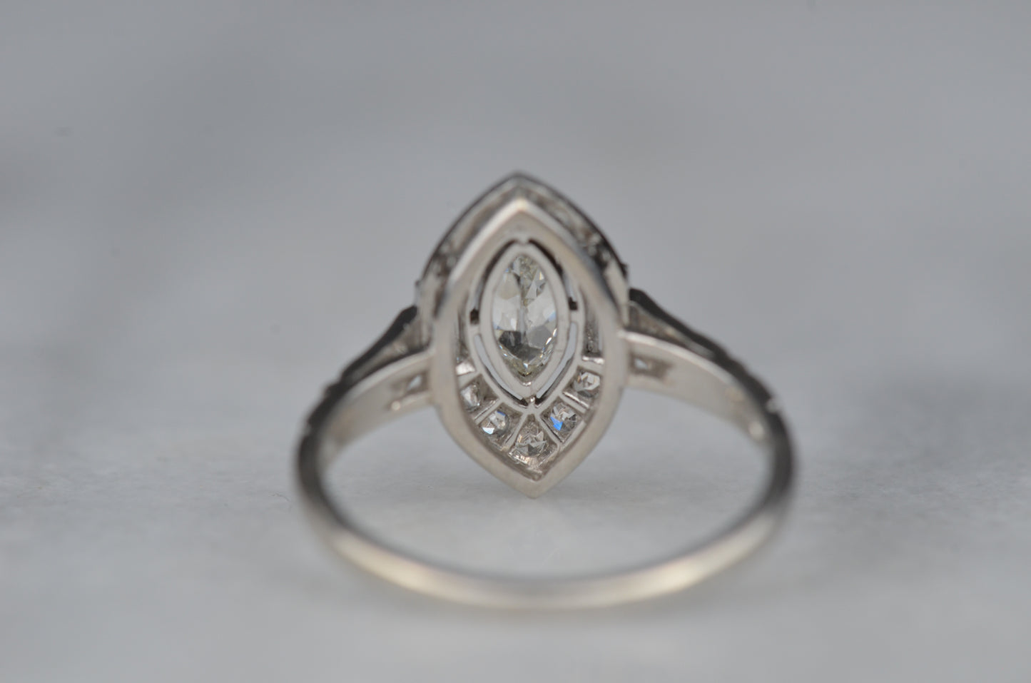 Striking Midcentury Marquise Ring