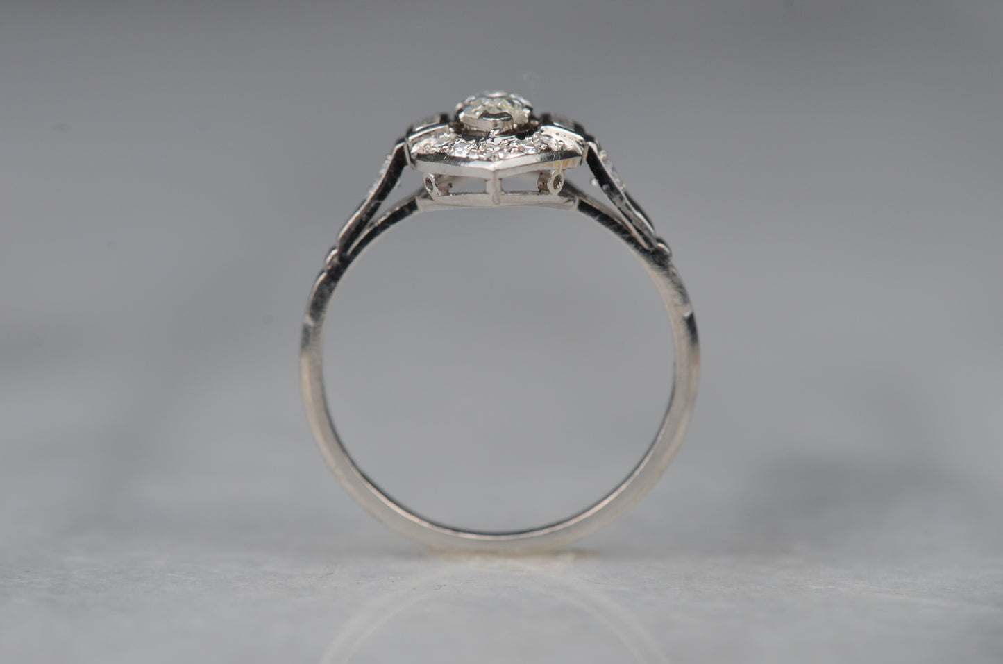 Striking Midcentury Marquise Ring