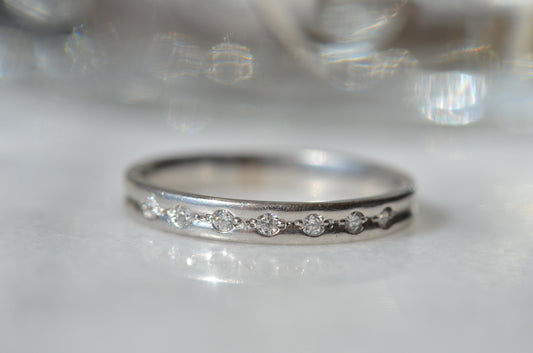 Scintillating Estate Flush Diamond Band