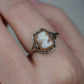 Charming Deco Cameo & Date Flip Ring 1931