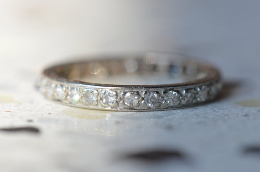Charming Art Deco Single Cut Eternity Ring