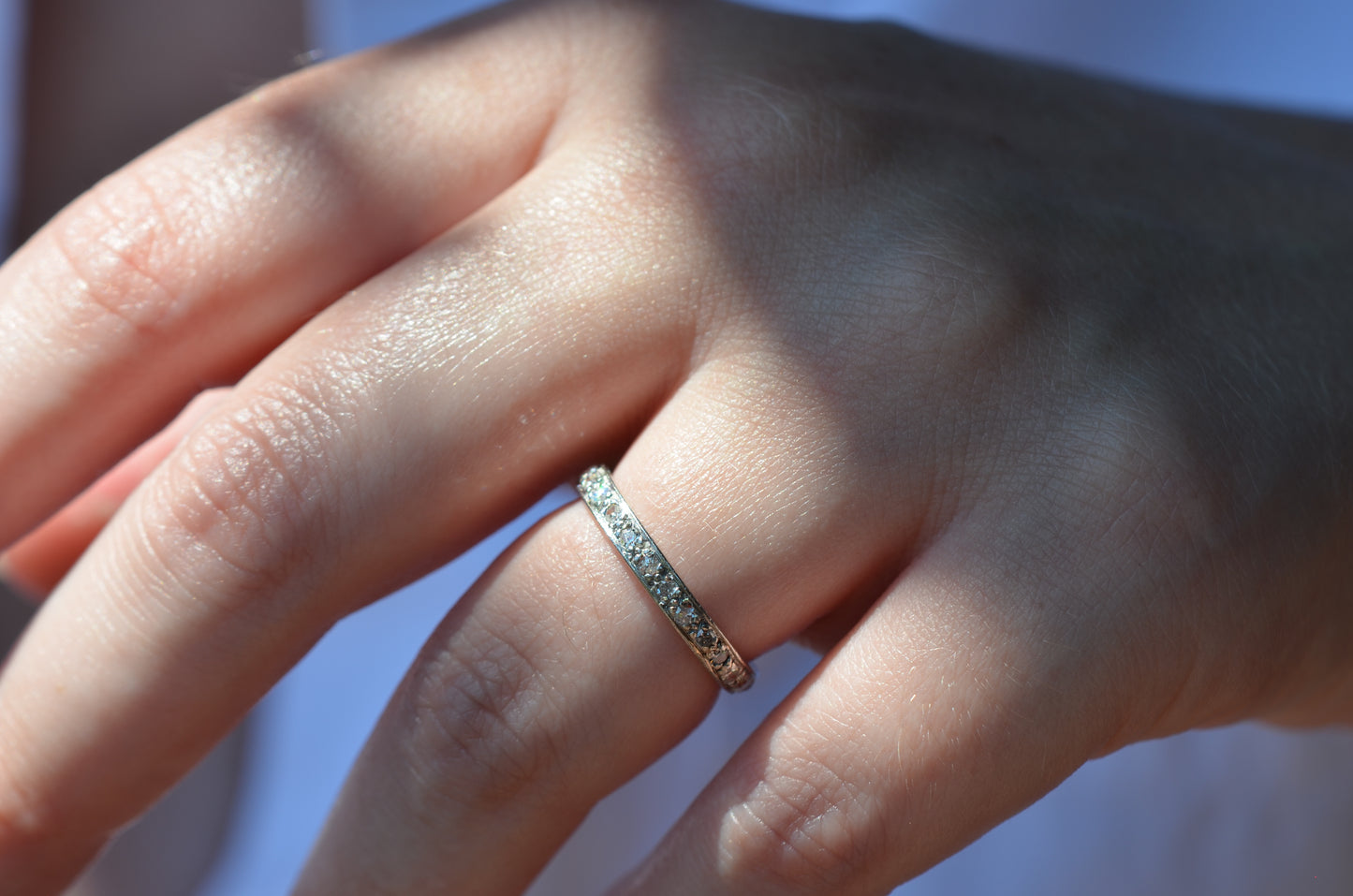 Charming Art Deco Single Cut Eternity Ring
