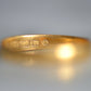Glowing 22k Victorian Band Ring 1859
