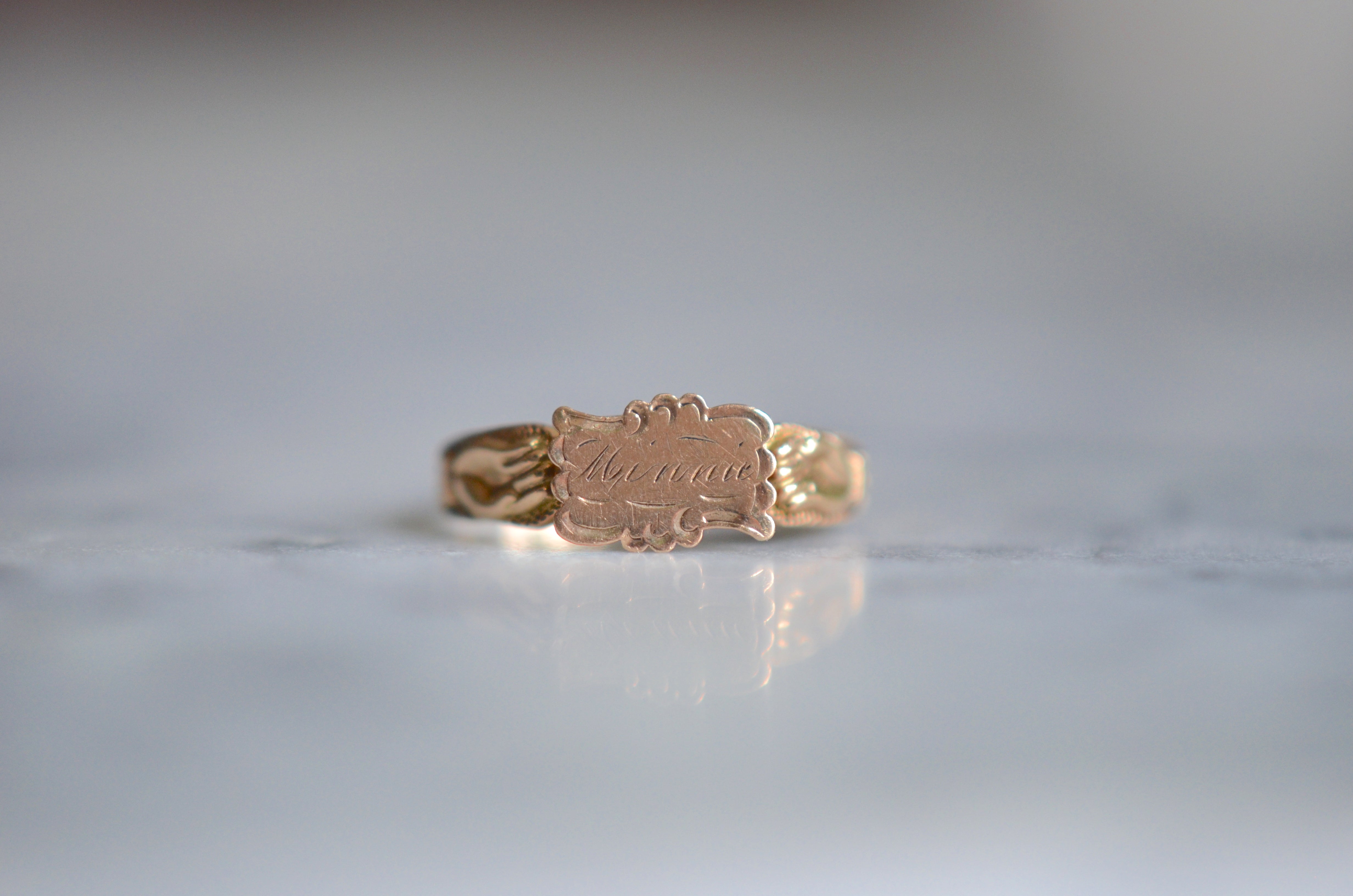 Distinctive Victorian Nameplate Ring – St. Eloi