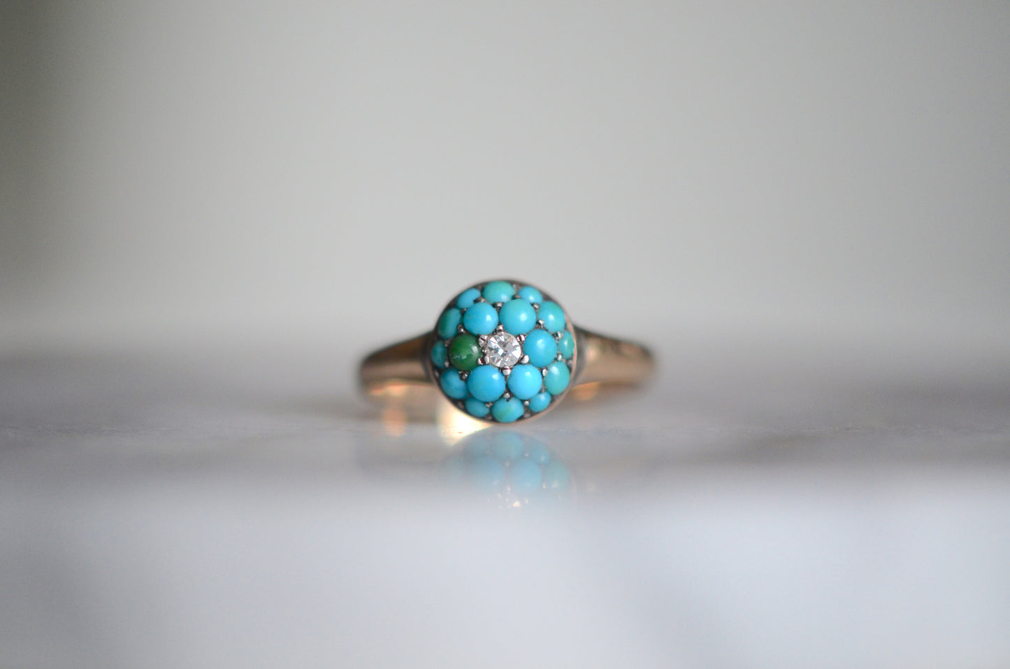 Petite Turquoise Bombe Ring