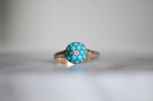 Petite Turquoise Bombe Ring