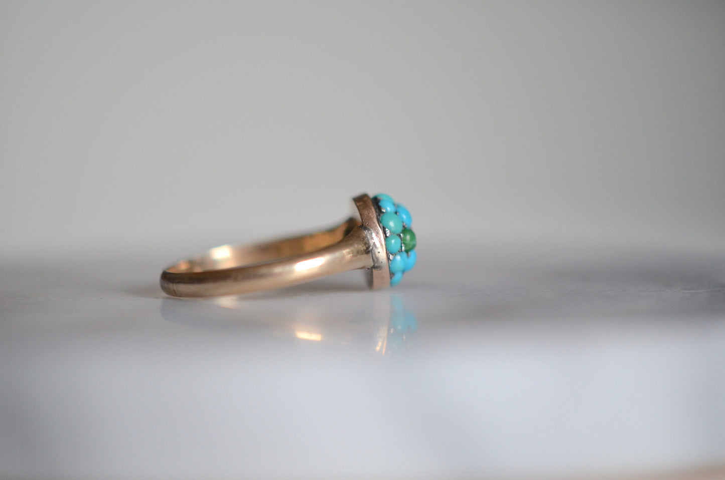 Petite Turquoise Bombe Ring