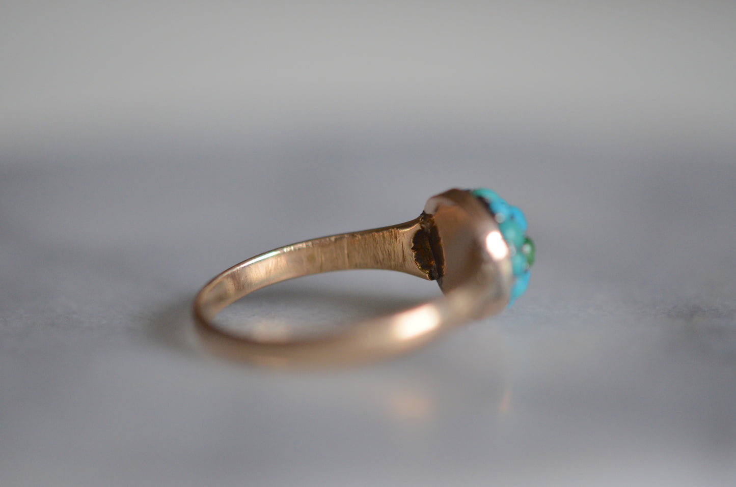 Petite Turquoise Bombe Ring