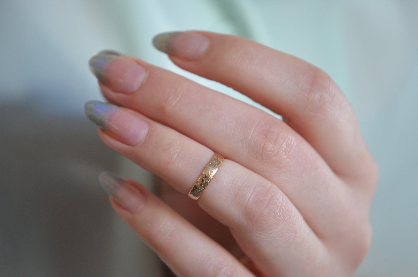 Delicate Victorian Baby or Pinky Ring