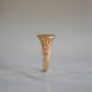 Delicate Victorian Forget-Me-Not Signet Ring
