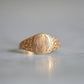 Delicate Victorian Forget-Me-Not Signet Ring