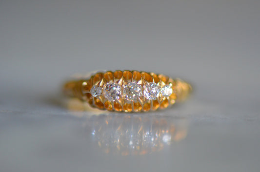 Winsome Five Diamond Ring 1893