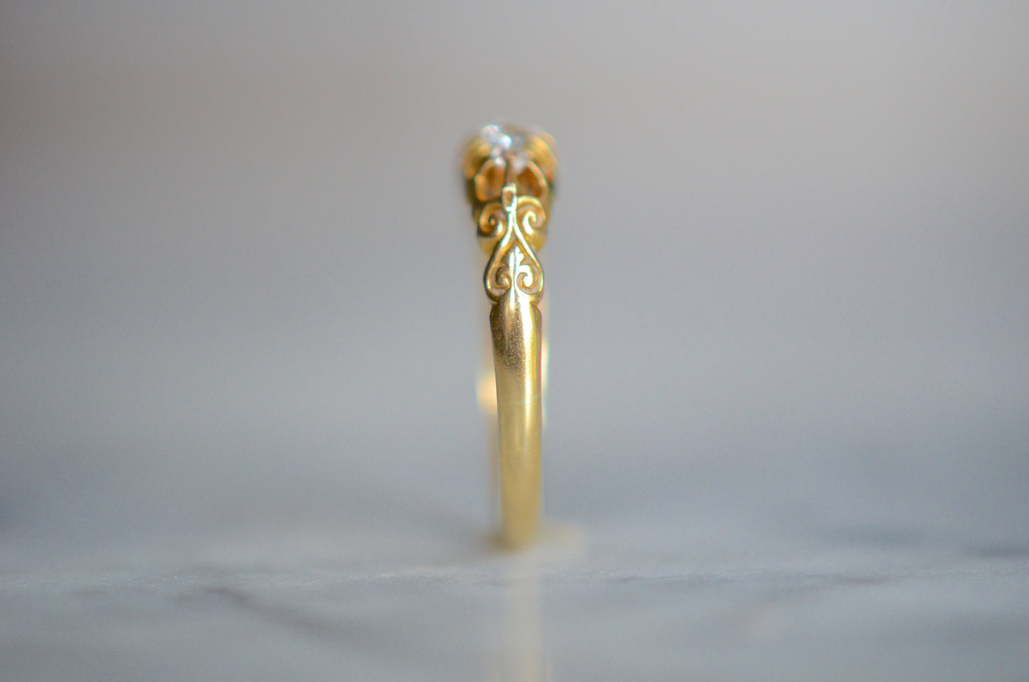 Sublime Victorian Five Diamond Ring