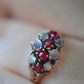 Enchanting Ruby and Moonstone Ring
