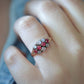 Enchanting Ruby and Moonstone Ring