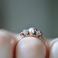 Enchanting Ruby and Moonstone Ring