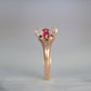 Enchanting Ruby and Moonstone Ring