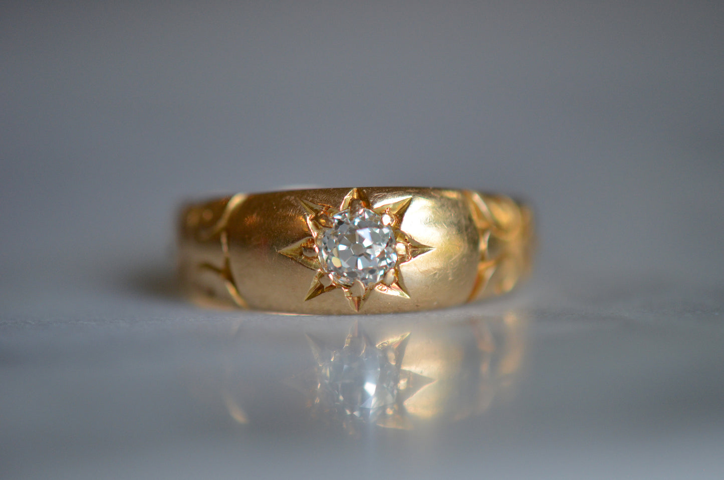 Outstanding Diamond Gypsy Ring 1876