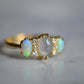 Ethereal Victorian-Style Opal Diamond Ring